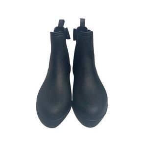 CATHERINE MALANDRINO Women’s Black Bow Brielle Rain Boot Size US 8 EUR 38‎